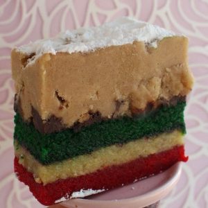 Rainbow Crumb Slices